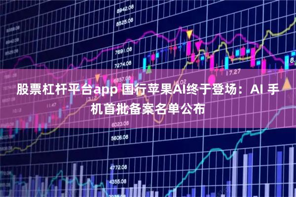 股票杠杆平台app 国行苹果AI终于登场：AI 手机首批备案名单公布