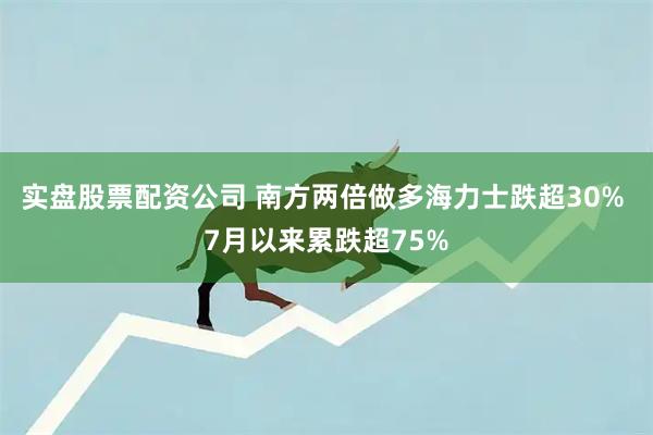 实盘股票配资公司 南方两倍做多海力士跌超30% 7月以来累跌超75%